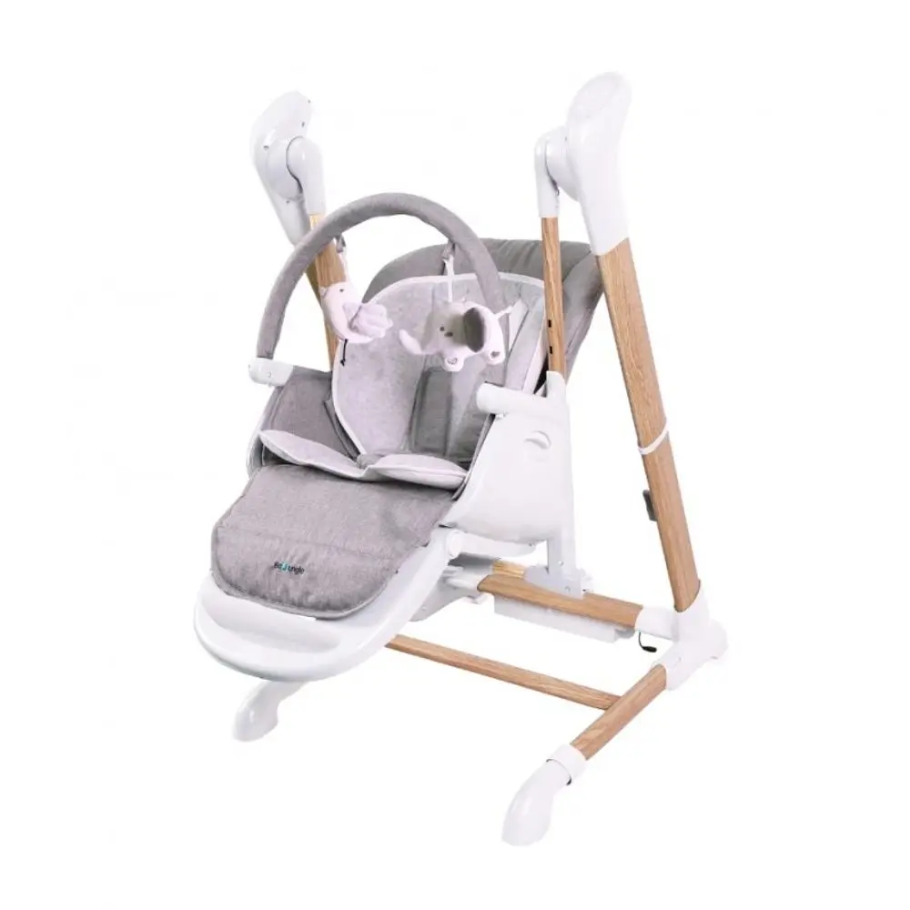 Bo Jungle Jídelní židlička B-SWINGING CHAIR Pure White 2v1