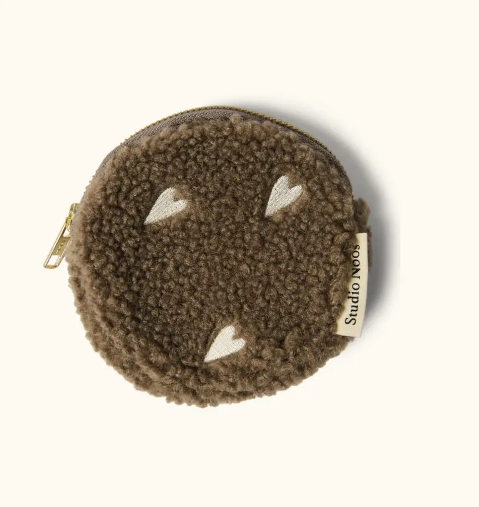 Studio Noos Teddy Hearts WALLET pěněženka Brown Hearts