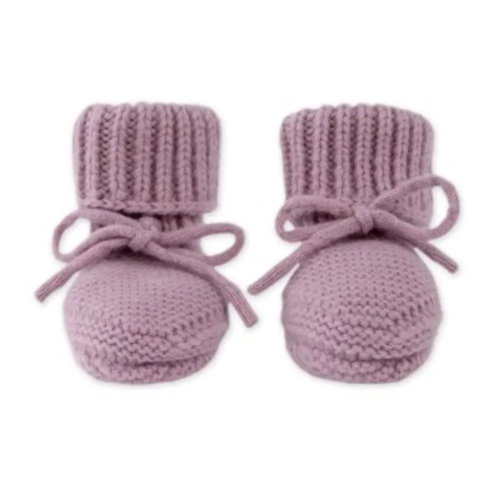 LODGER Capáčky Merino Mauve vel. 0 - 6 měsíců