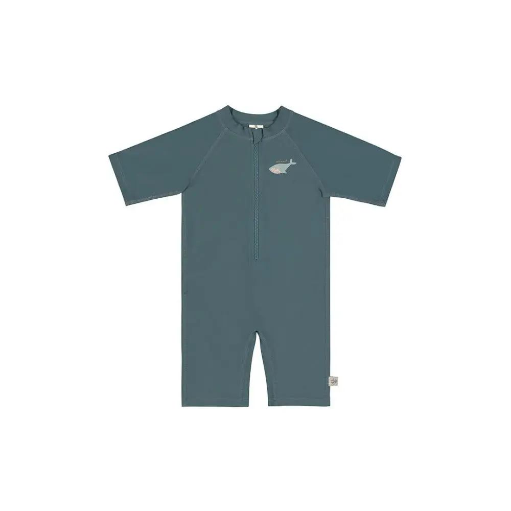 Lässig Splash Short Sleeve Sunsuit whale blue