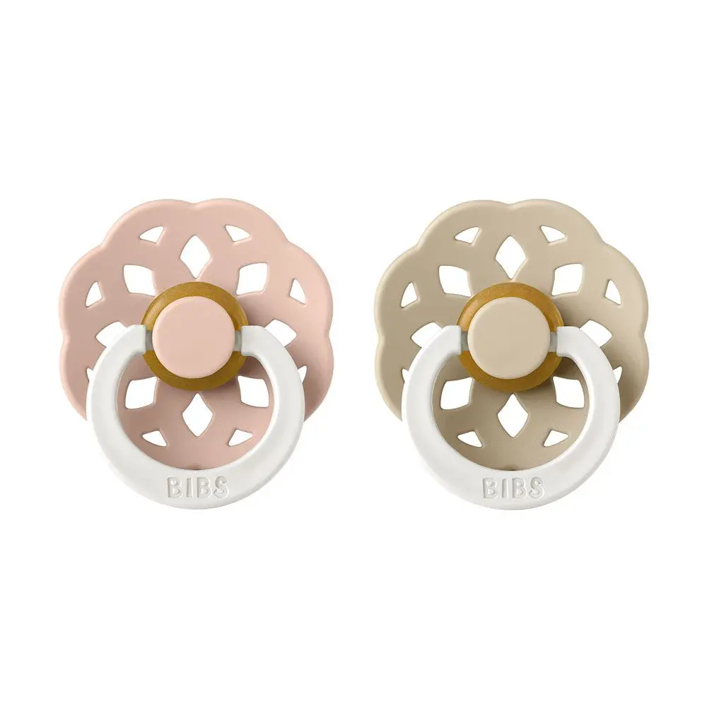 BIBS Boheme dudlíky z přírodního kaučuku 2ks vel.1 - NIGHT Blush / Vanilla