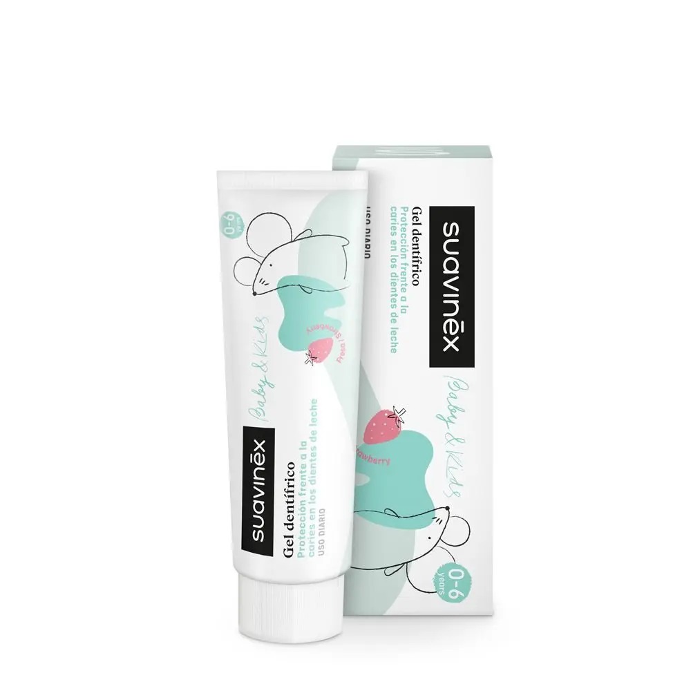 Suavinex Dětská zubní pasta BABY/KIDS s jahodovou příchutí