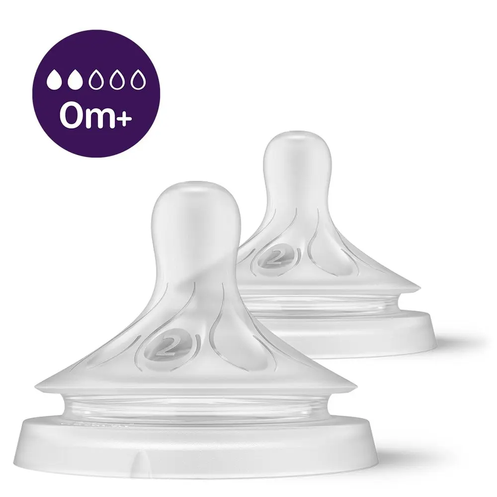 PHILIPS AVENT Savička Natural Response 2 novorozenecký průtok 0m+, 2 ks