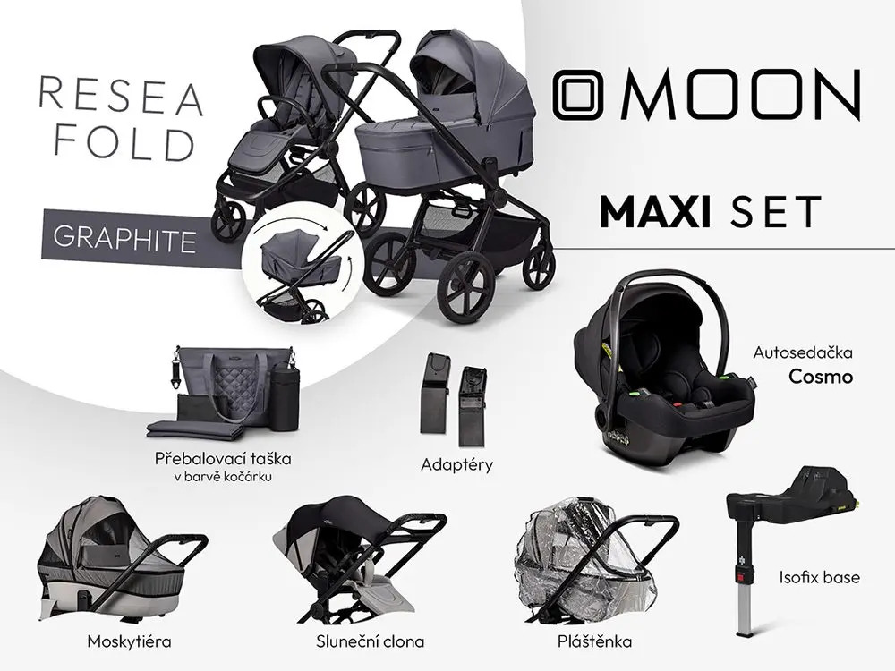 Moon ReSea FOLD maxi set - GRAPHITE