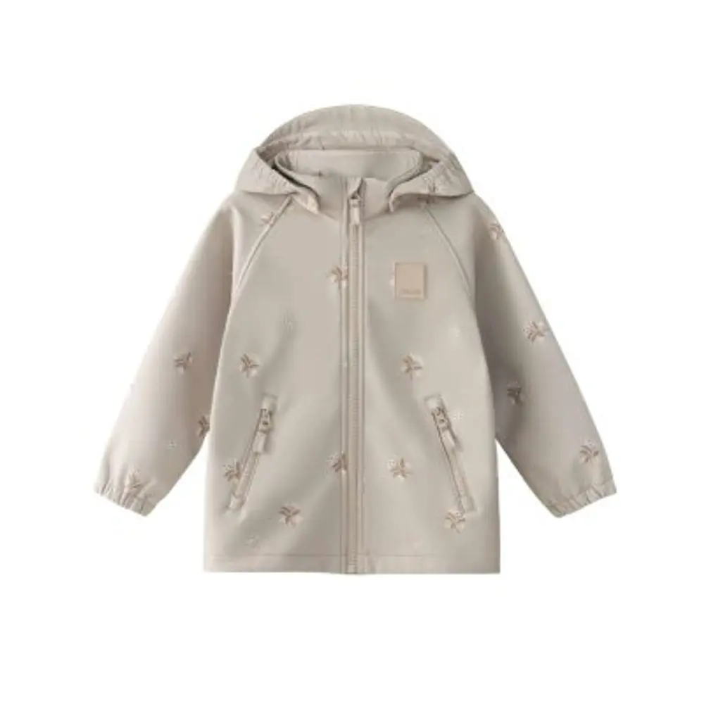 LEOKID Softshellová bunda Lake Silver Cloud Flower vel. 98