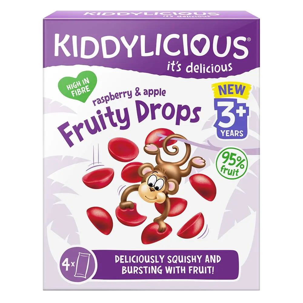 Kiddylicious ovocné želé bonbónky Fruity Drops -