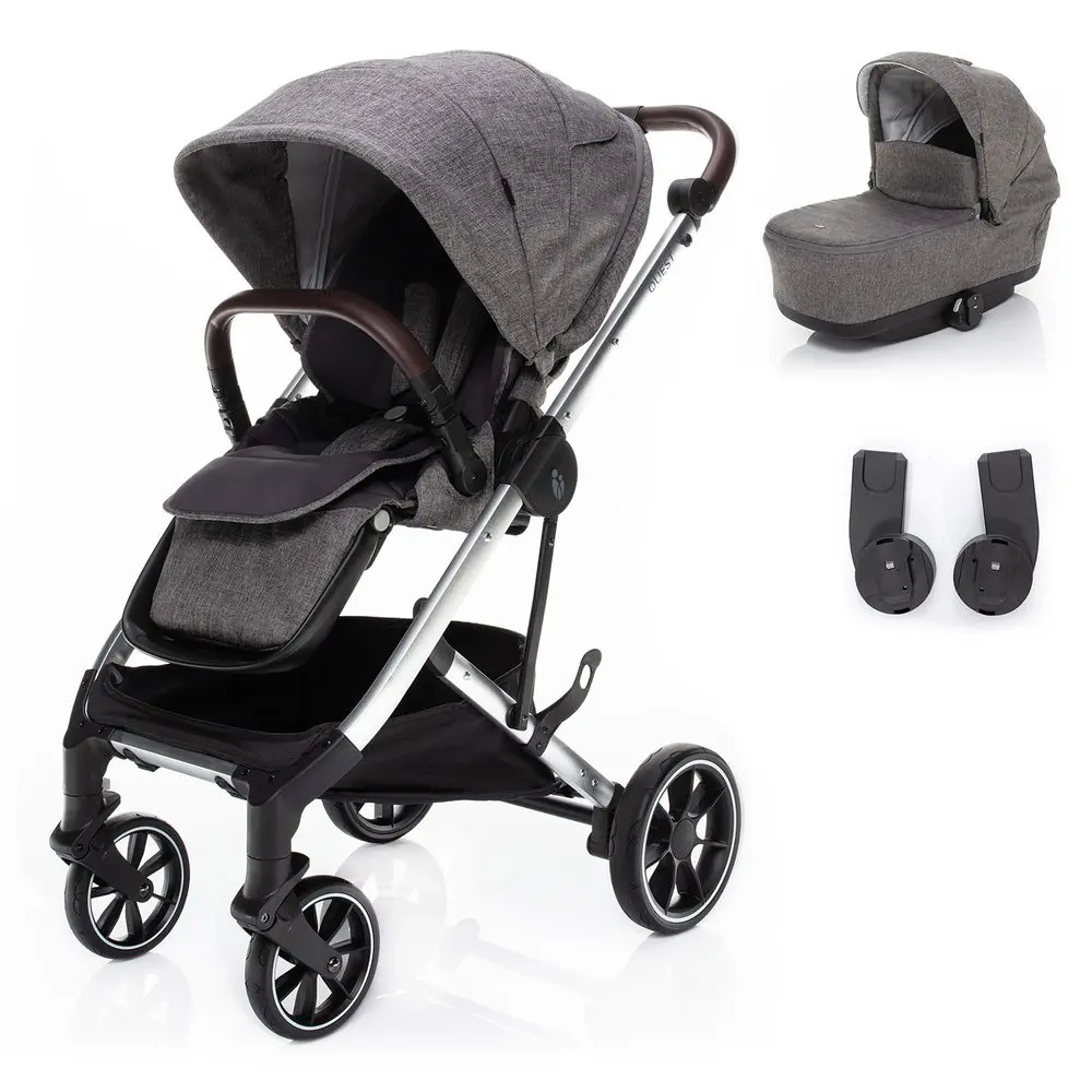 ZOPA Set kočárek Quest + korba + adaptéry - Tornado Grey/Silver