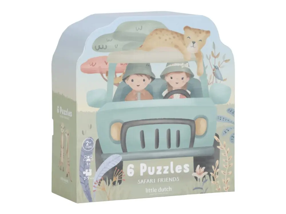 Little Dutch Puzzle 6v1 Safari Friends
