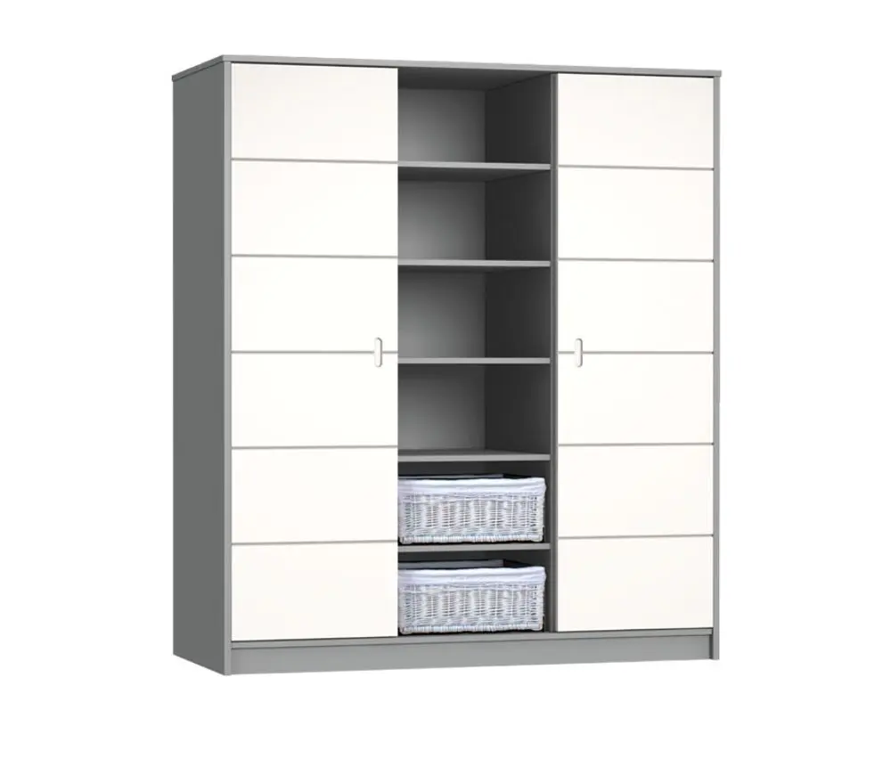 Faktum Alda Silk Grey Skříň třídílná