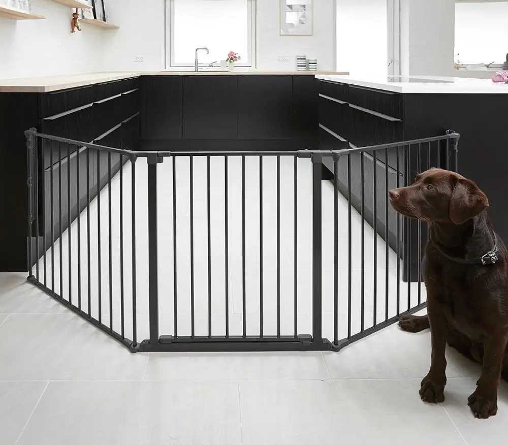 Baby Dan BabyDan Prostorová zábrana pro pejsky Pet Flex L, kovová, černá