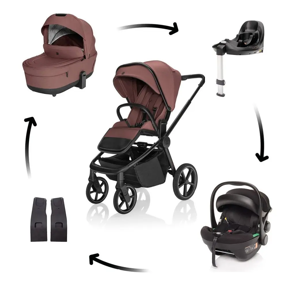 ZOPA Kočárek Move Cross 5X + autosedačka XM Plus i-size bundle - Amber Brown