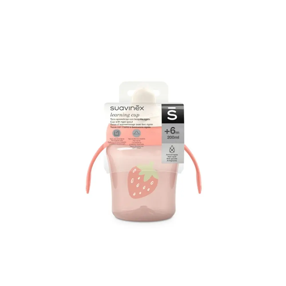 Suavinex Nerozlitný hrníček GO NATURAL 200ml -