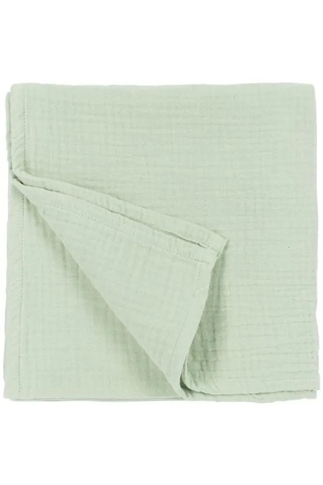 Meyco Mušelínová deka 140x200 - Soft green