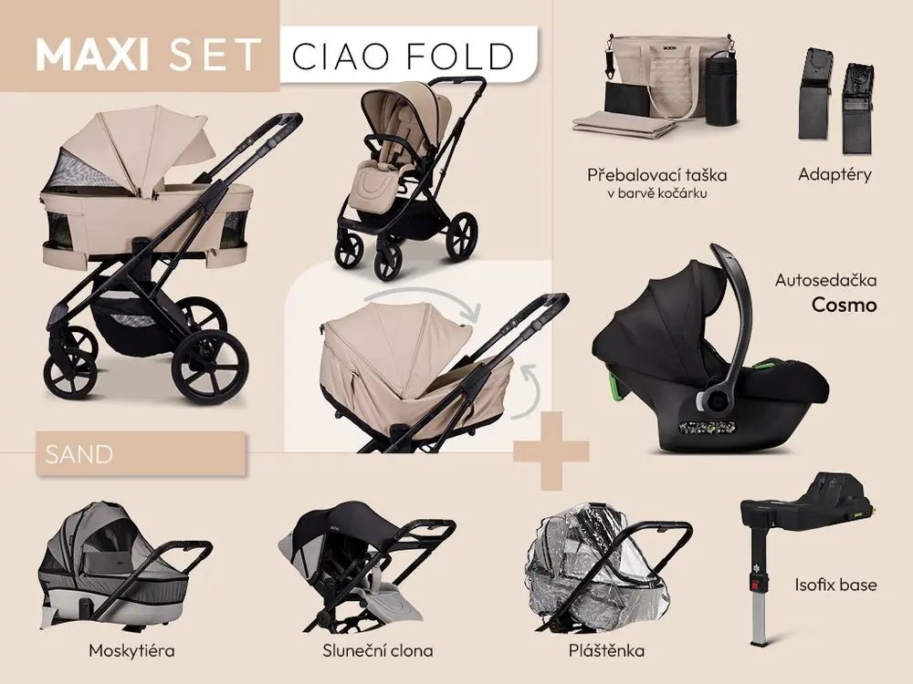 Moon CIAO FOLD maxi set - SAND