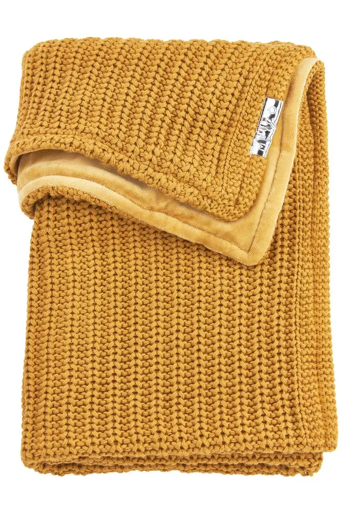 Meyco Deka HARRINGBONE samet - Honey gold