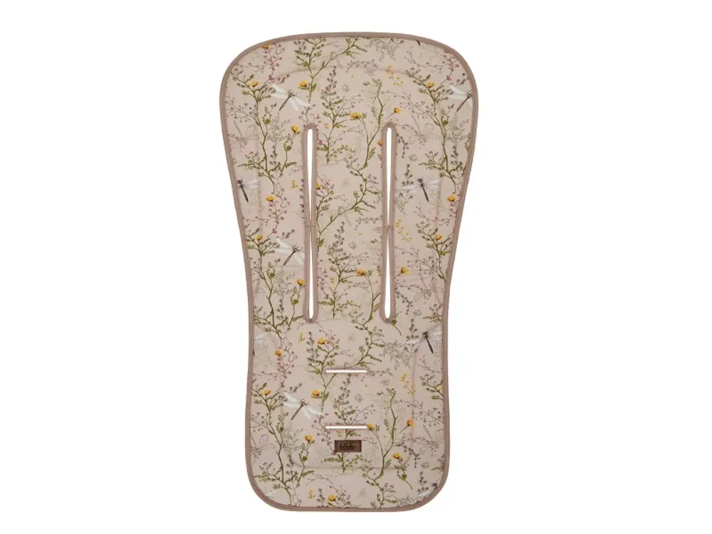 KikkaBoo podložka do kočárku Secret Garden Beige