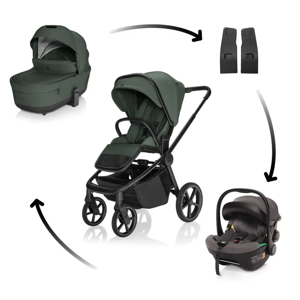 ZOPA Kočárek Move Cross 5X + autosedačka XM Plus i-Size - Oak Green