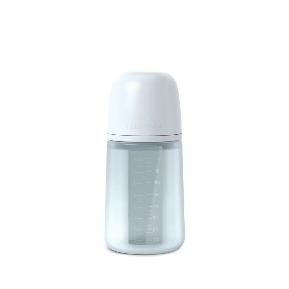 Suavinex KOJENECKÁ LÁHEV 240 ml M COLOUR ESSENCE - modrá