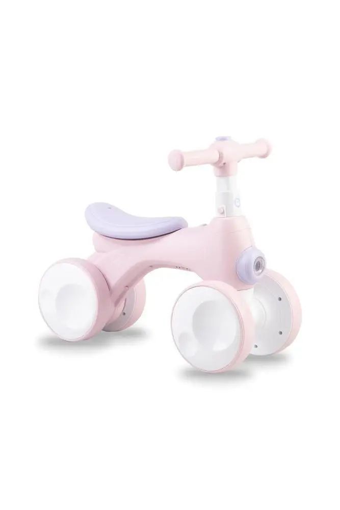 MoMi Odrážedlo TOBIS s bublinami růžové