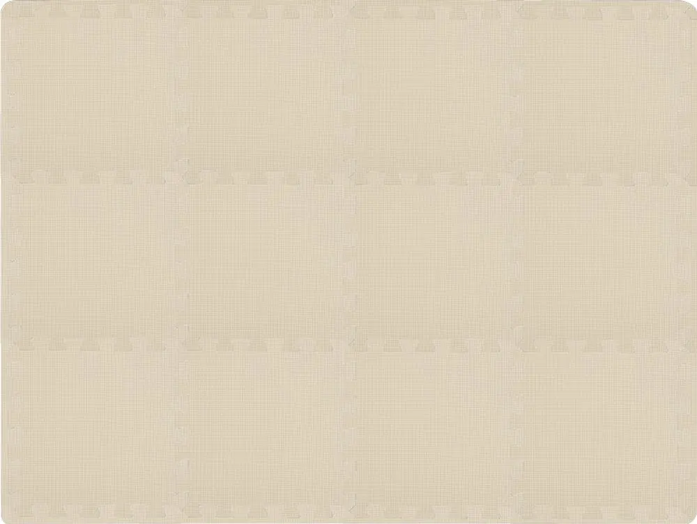Rialto Baby Sada okrajů Light Beige pro pěnové puzzle 90x90cm