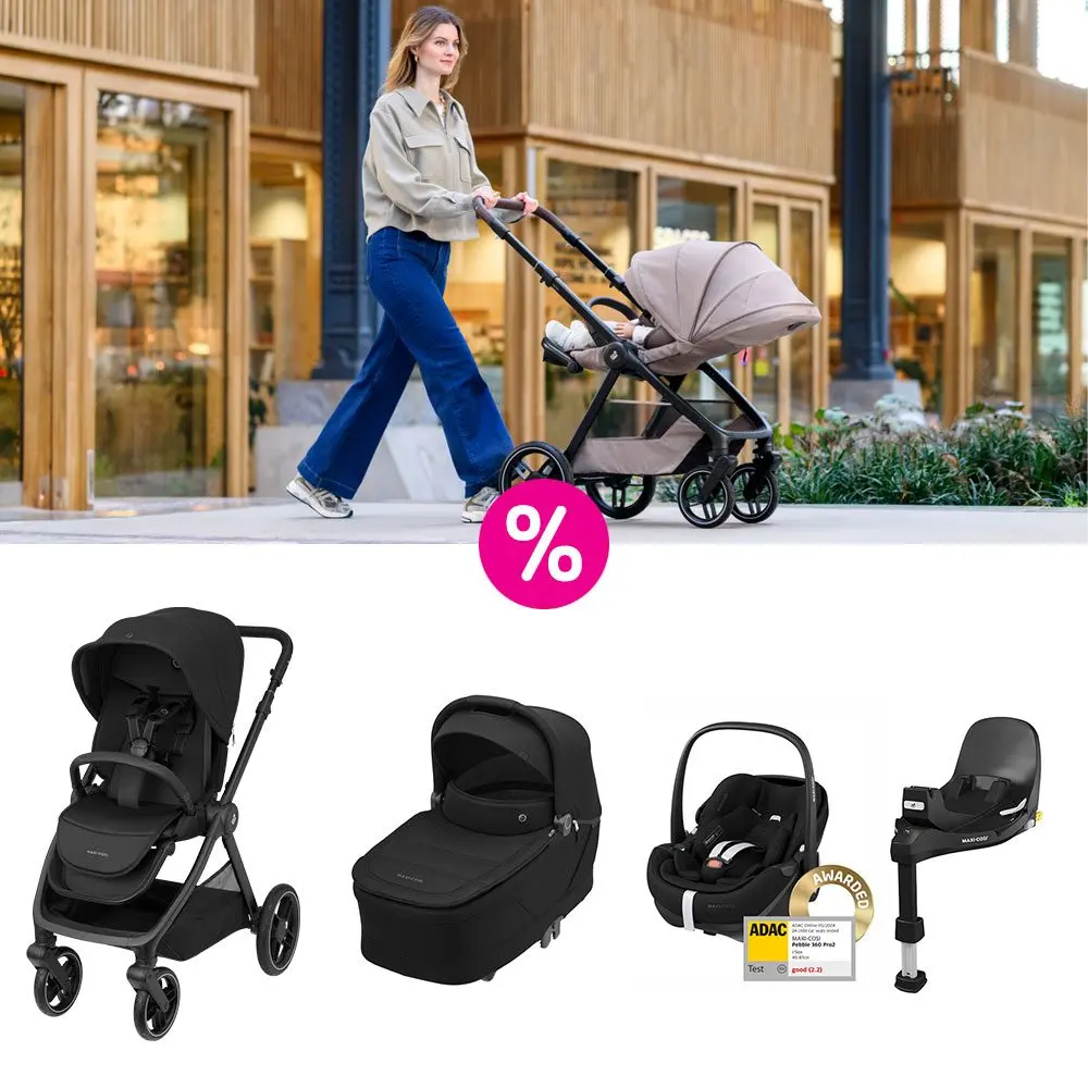 Maxi-Cosi Oxford Plus kočárek 2v1 + autosedačka Maxi-Cosi Pebble 360 Pro 2 + isofixová základna - Twillic