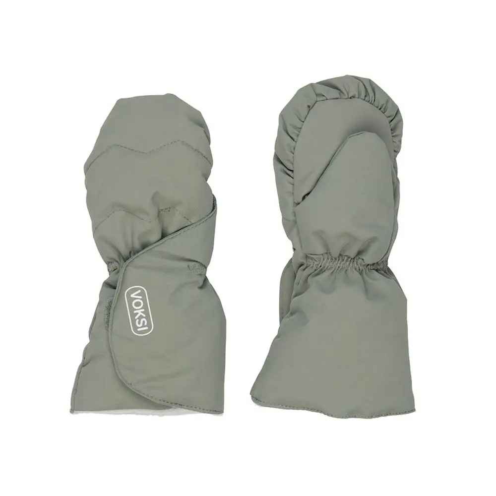 Voksi dětské rukavice meadow green / light grey 0-1r