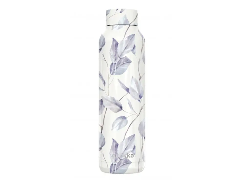 Quokka Nerezová termoláhev Solid Grey Bouquet 630 ml