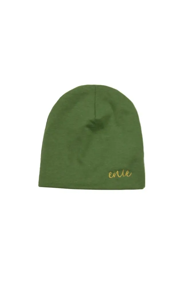 enie baby Dětská čepice BAMBOO 12-18m khaki