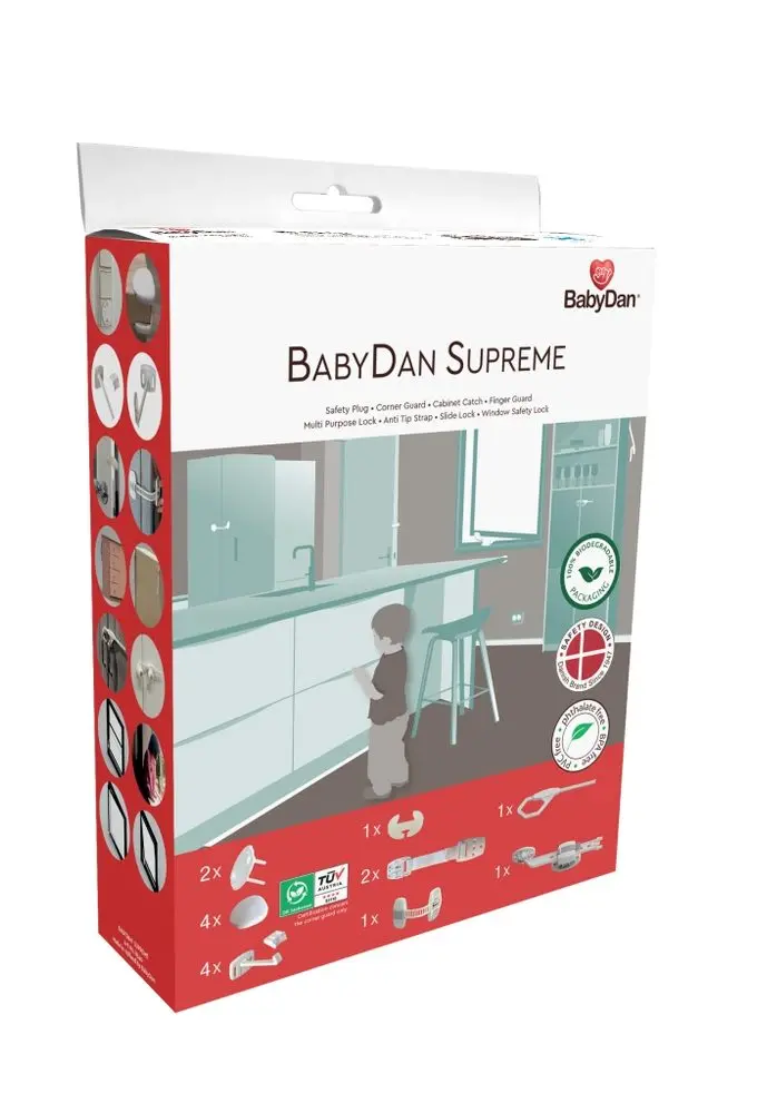 BabyDan sada bezpečn.prvků 16ks Starter safety set, BIO