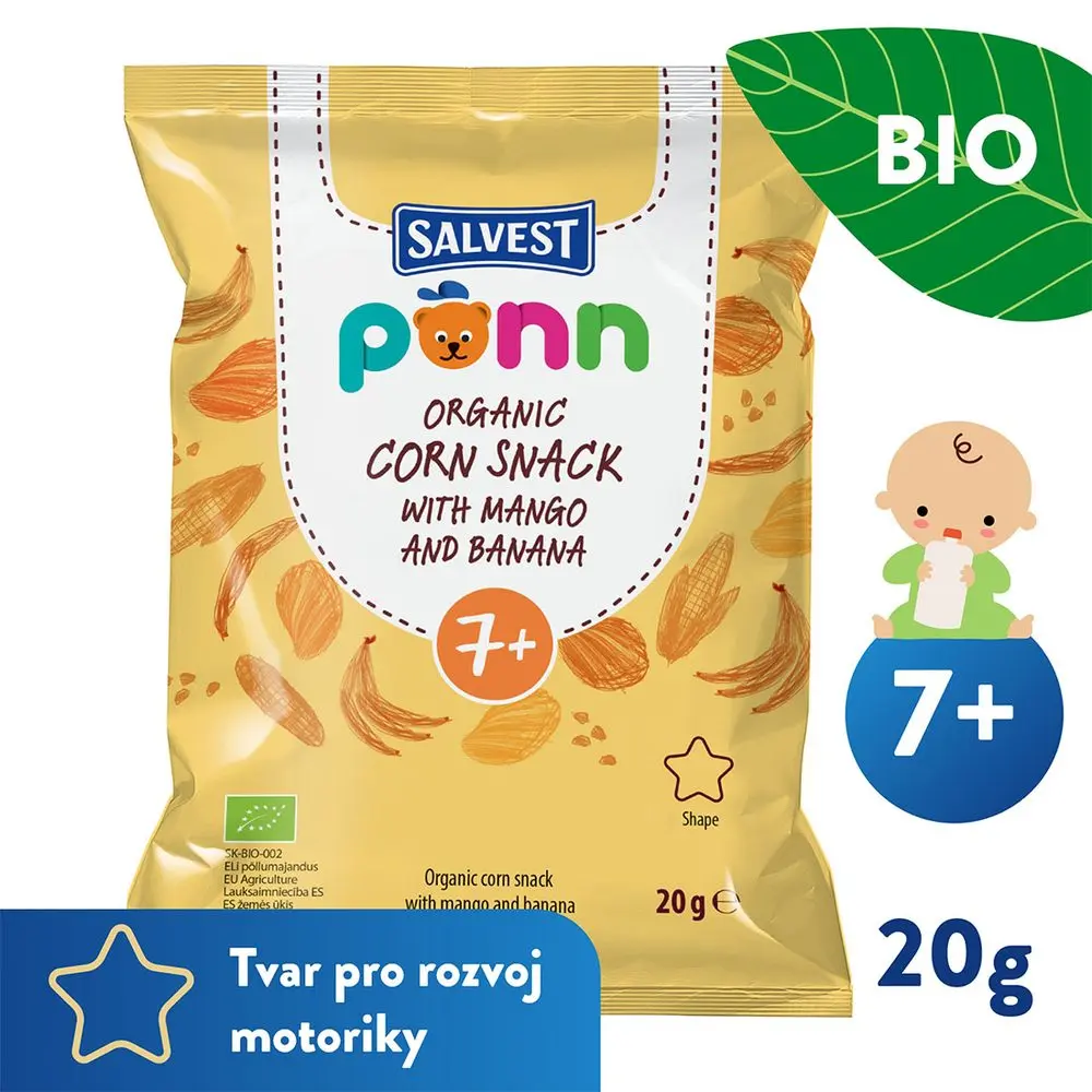 SALVEST Põnn BIO Mangové křupky (20 g) - EXPIRACE 11.11.2026
