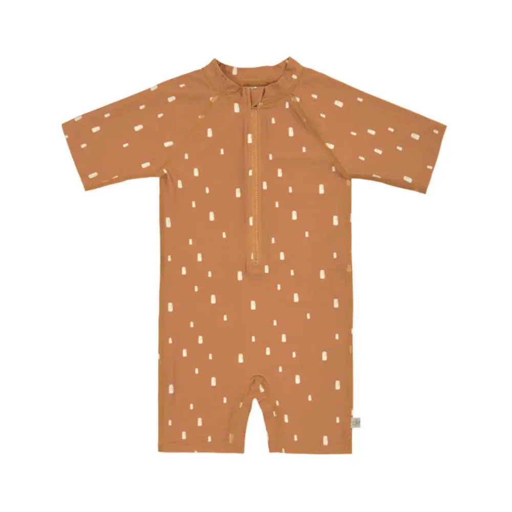 Lässig Splash Short Sleeve Sunsuit bricks caramel -