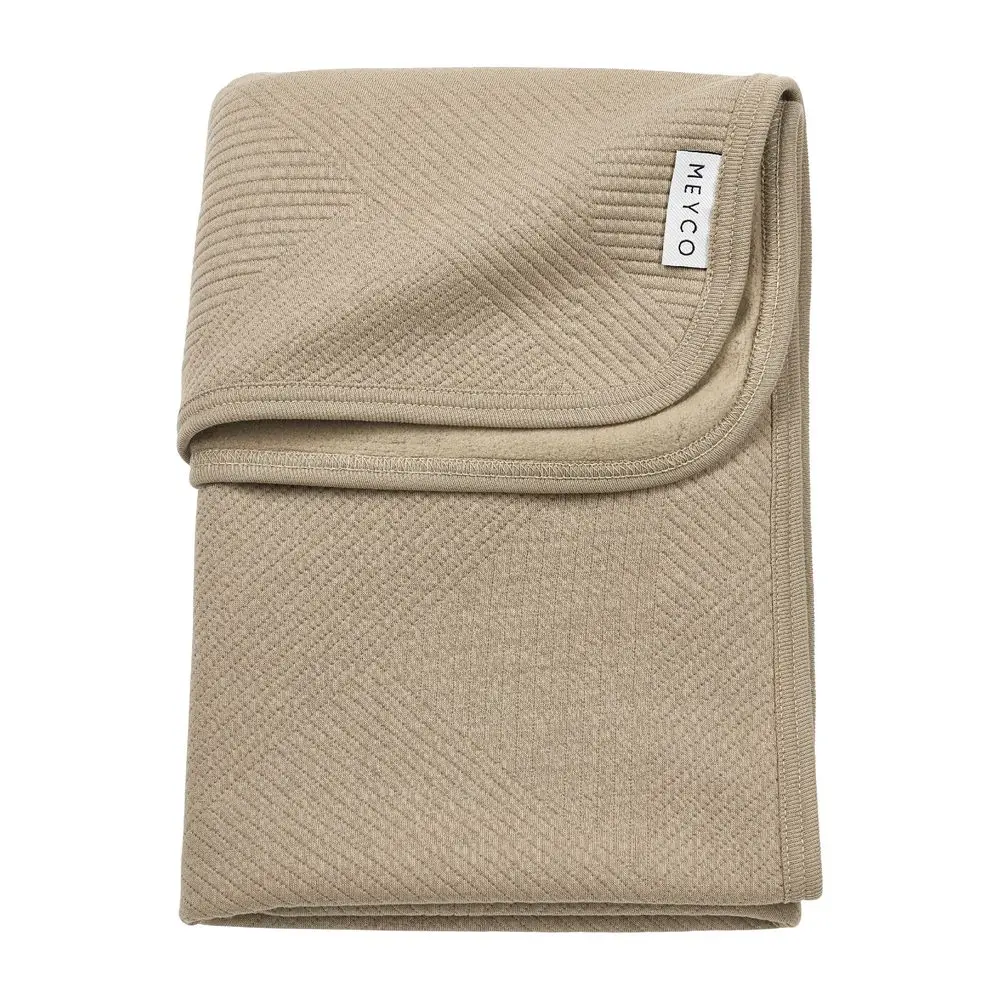 Meyco Žakárová flanel deka Pure - Taupe