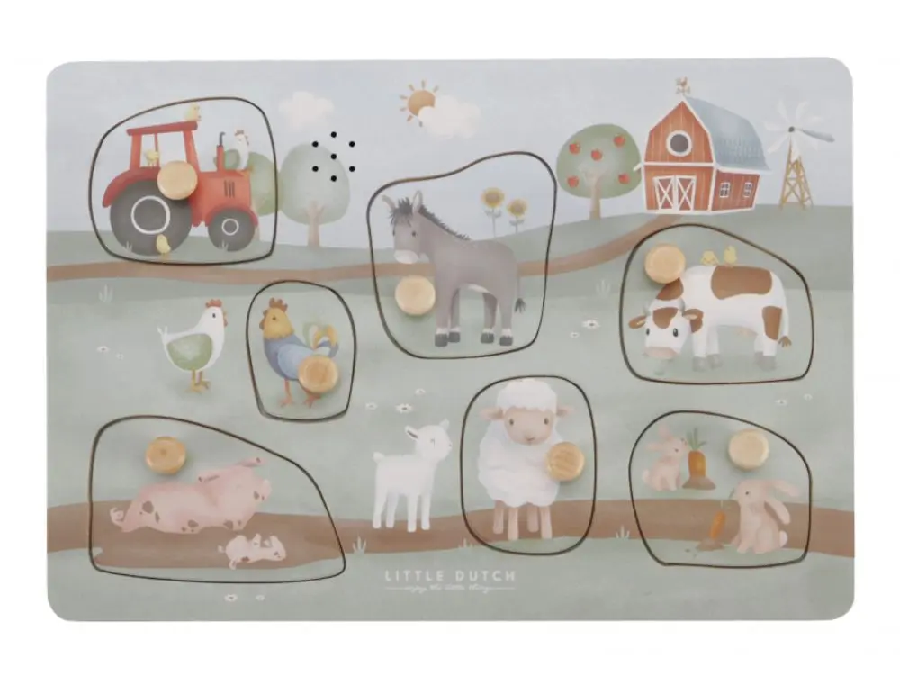 Vkladacie puzzle so zvukom Farma - puzzle z kategorie Maxi dieliky