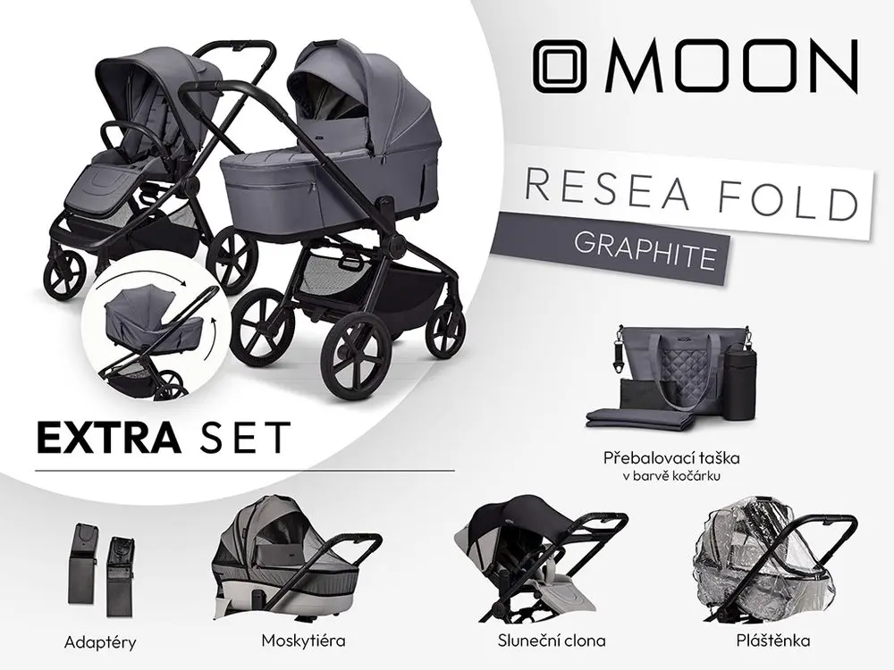 Moon ReSea FOLD extra set - GRAPHITE