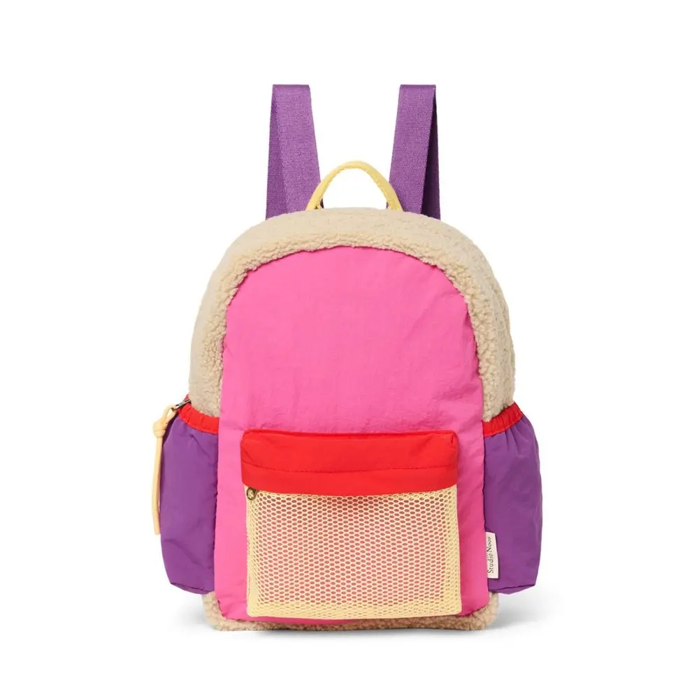 Studio Noos Patchwork Midi BACKPACK - batůžek Bright pink