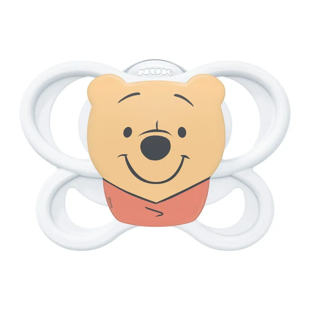 NUK Perfect Match Air Dudlík Medvídek Pú WHITE 0-6m 1ks v boxu