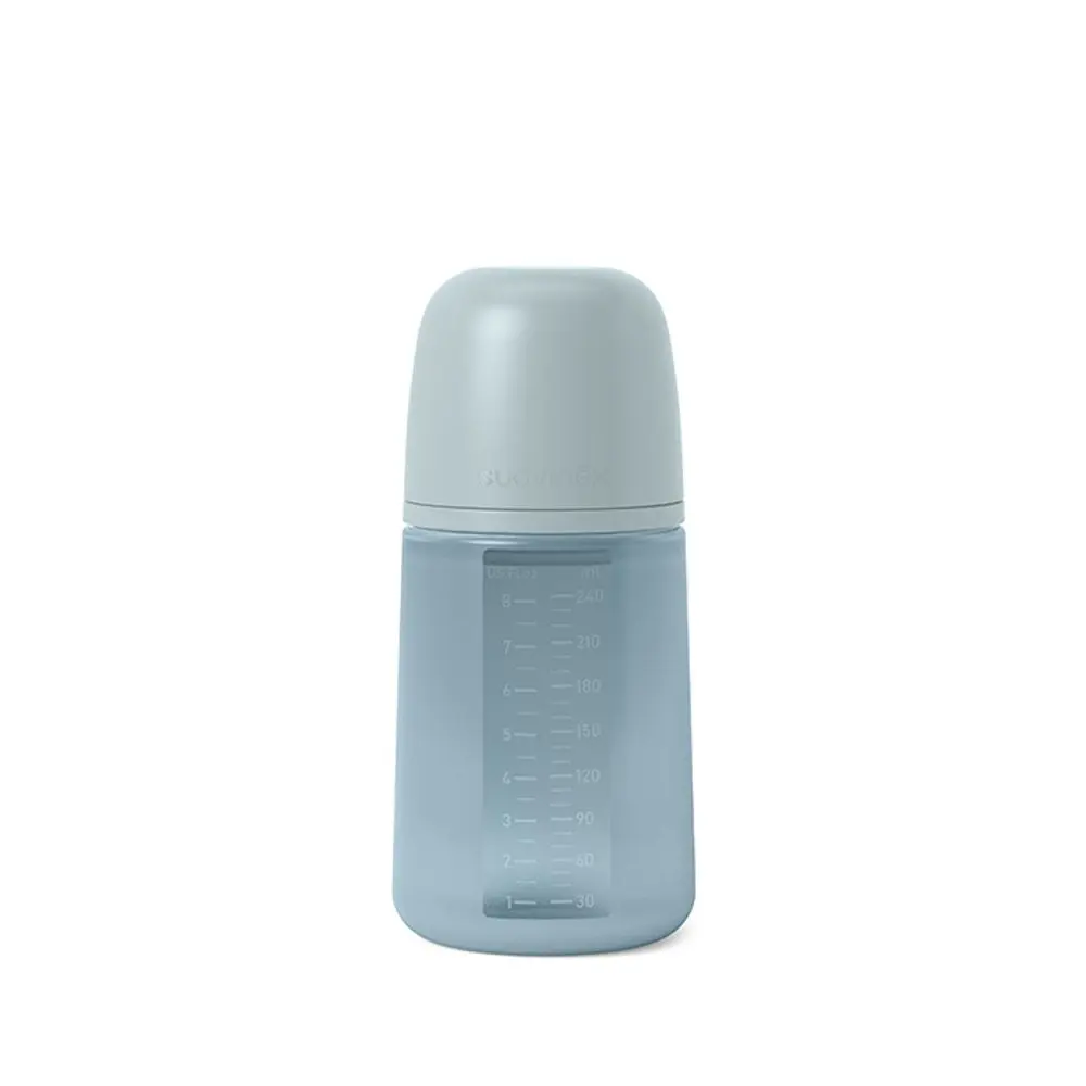 Suavinex kojenecká láhev (M) Colour Essence 240ml - modrá