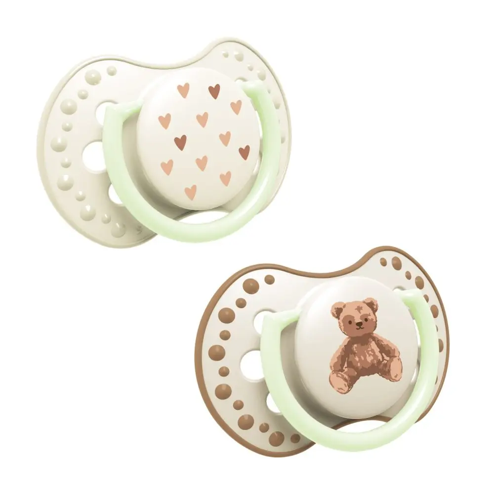 LOVI Dudlík svítící silikonový dynamický Teddy love