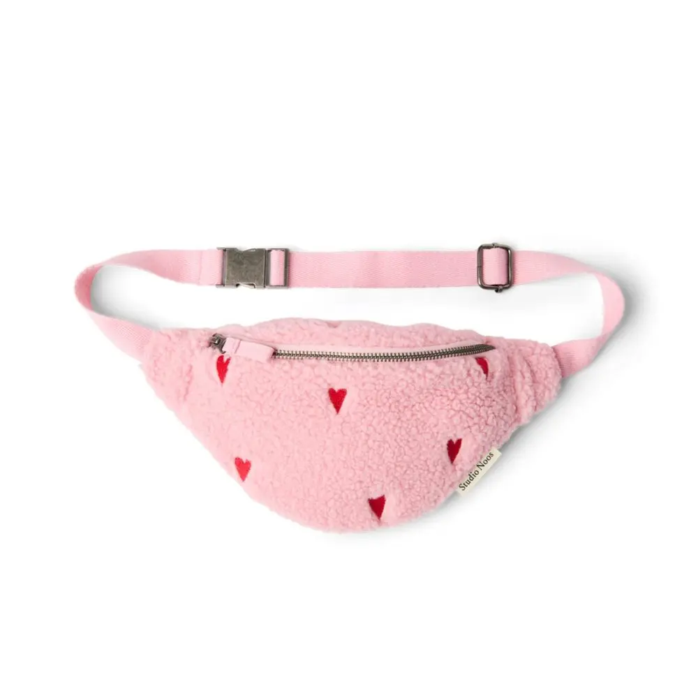 STUDIO NOOS Ledvinka Mini Teddy - Light Pink Hearts