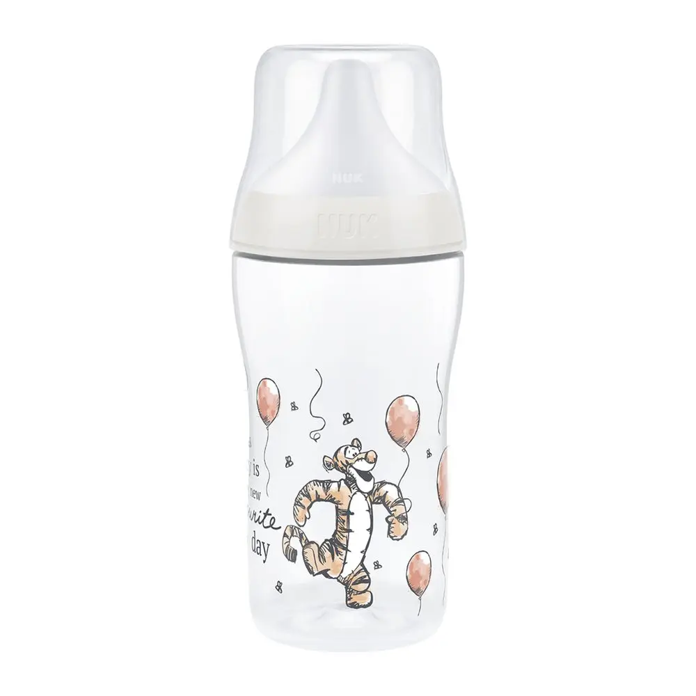 NUK Perfect Match láhev s kontrolou teploty Disney Oslík 260 ml MIX
