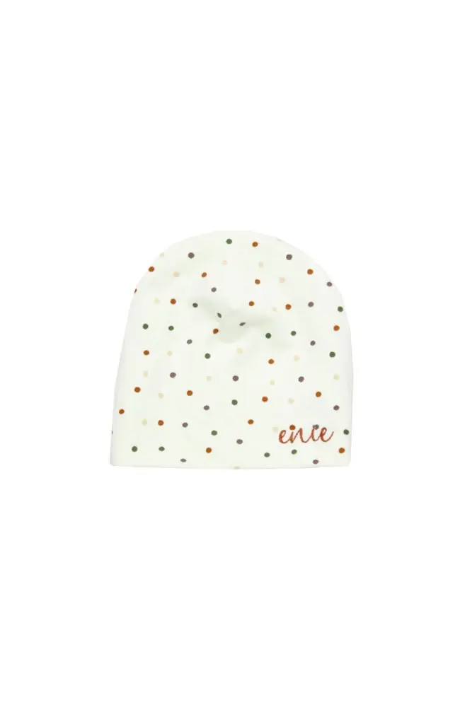 enie baby Dětská čepice 1-3m Dots creme