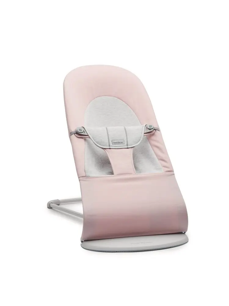 BABYBJORN Babybjorn lehátko Balance SOFT Light Pink Grey Woven jersey