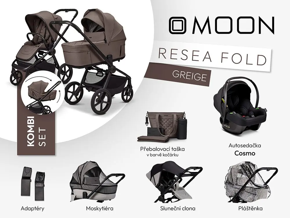 Moon ReSea FOLD kombi set - GREIGE