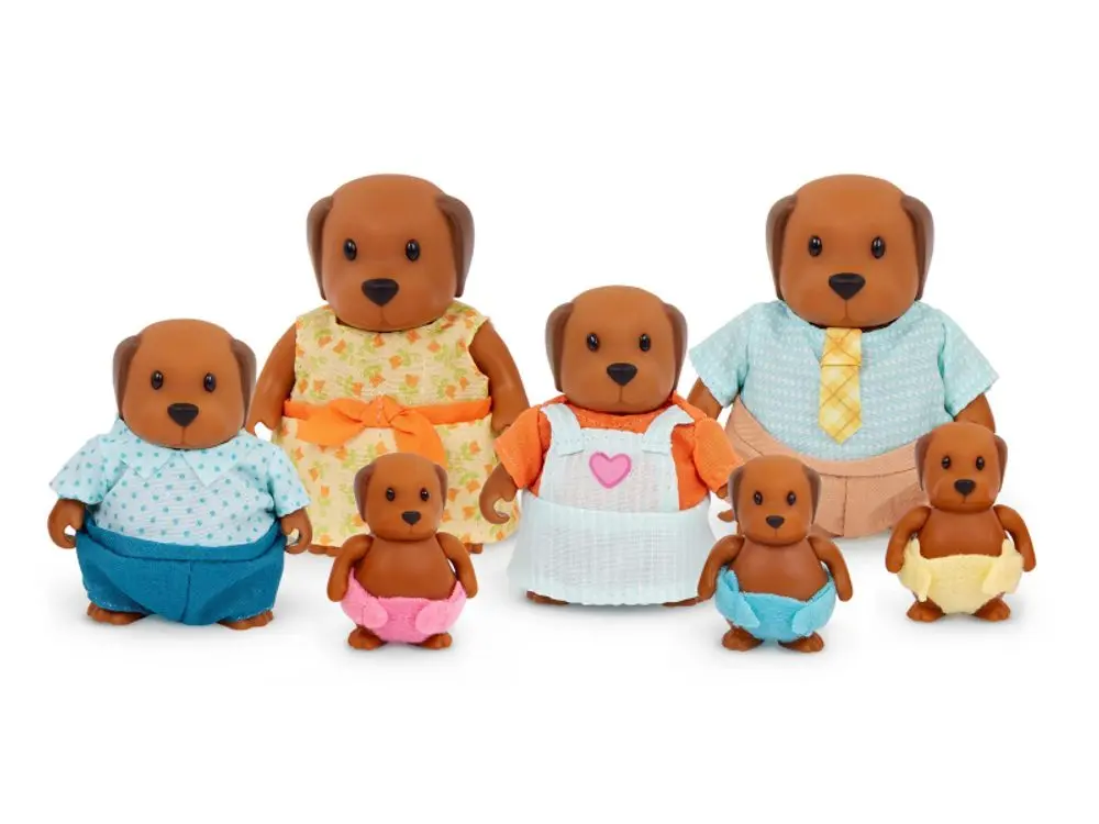 Li'l Woodzeez Rodina pejsků velká Wagadoodle