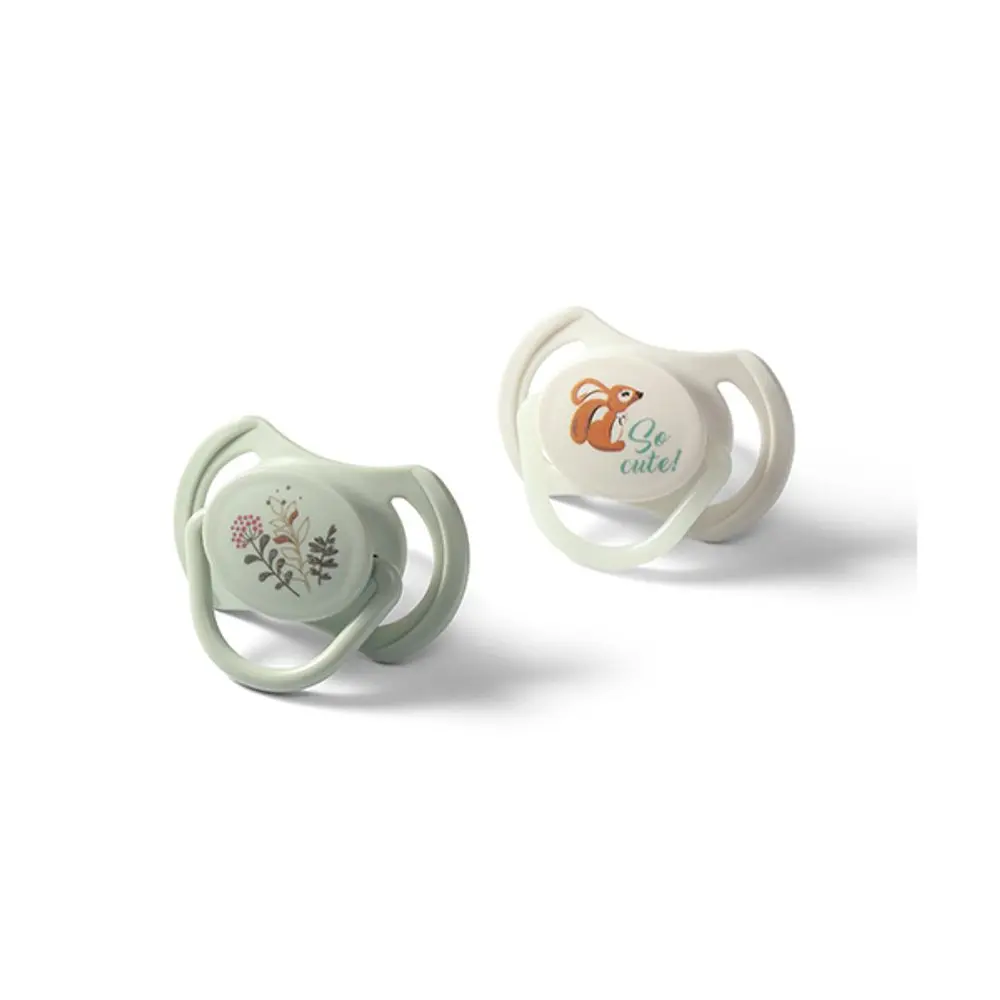 BABYONO Dudlíky silikonové symetrické 6-18m, 2 ks