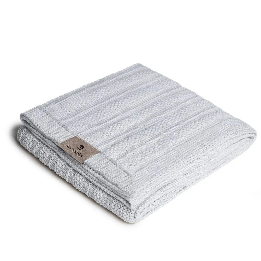 Maceshka Pletená deka Maceshka - hrášek, grey