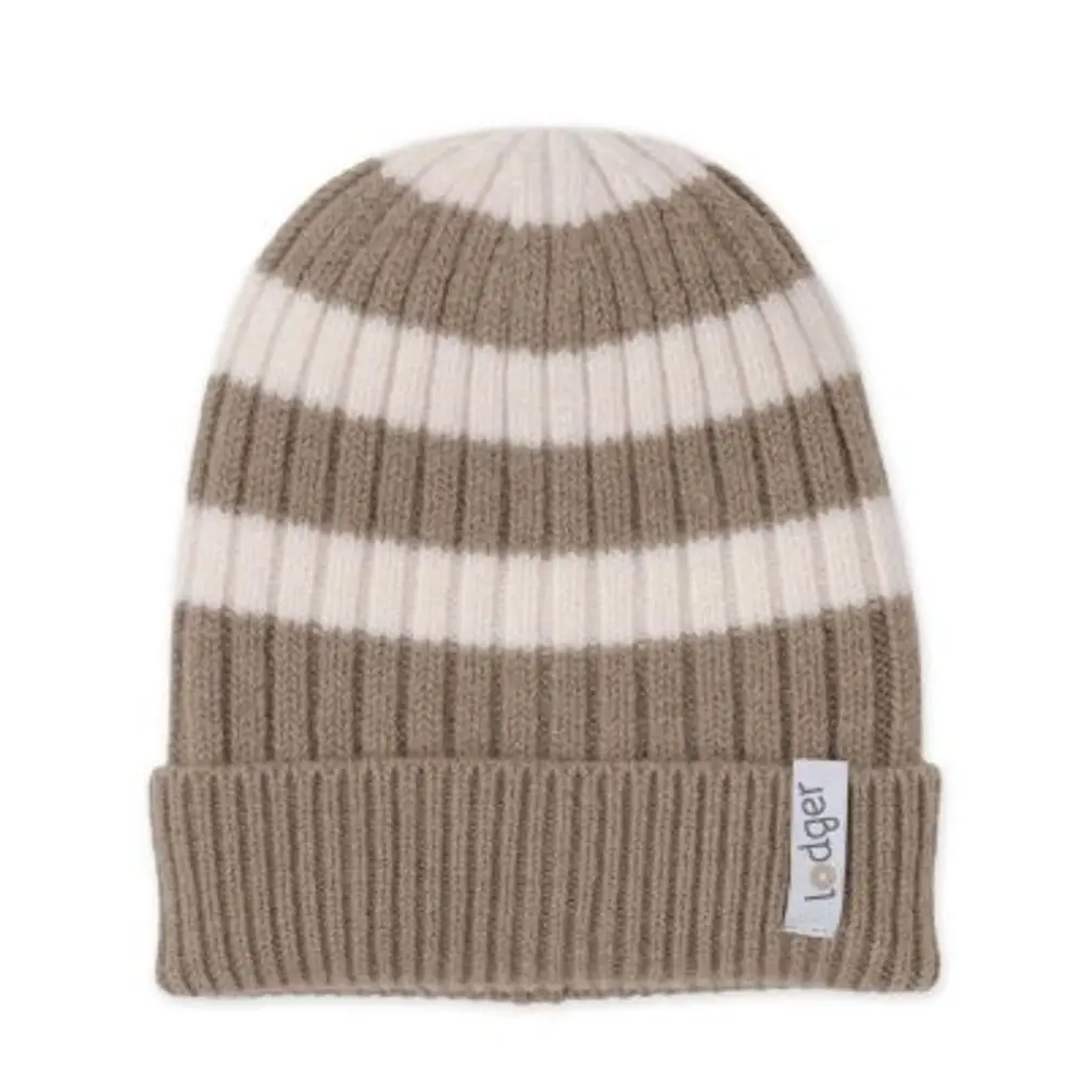LODGER Čepice Stripe Merino Buffalo 0 - 3 měsíce
