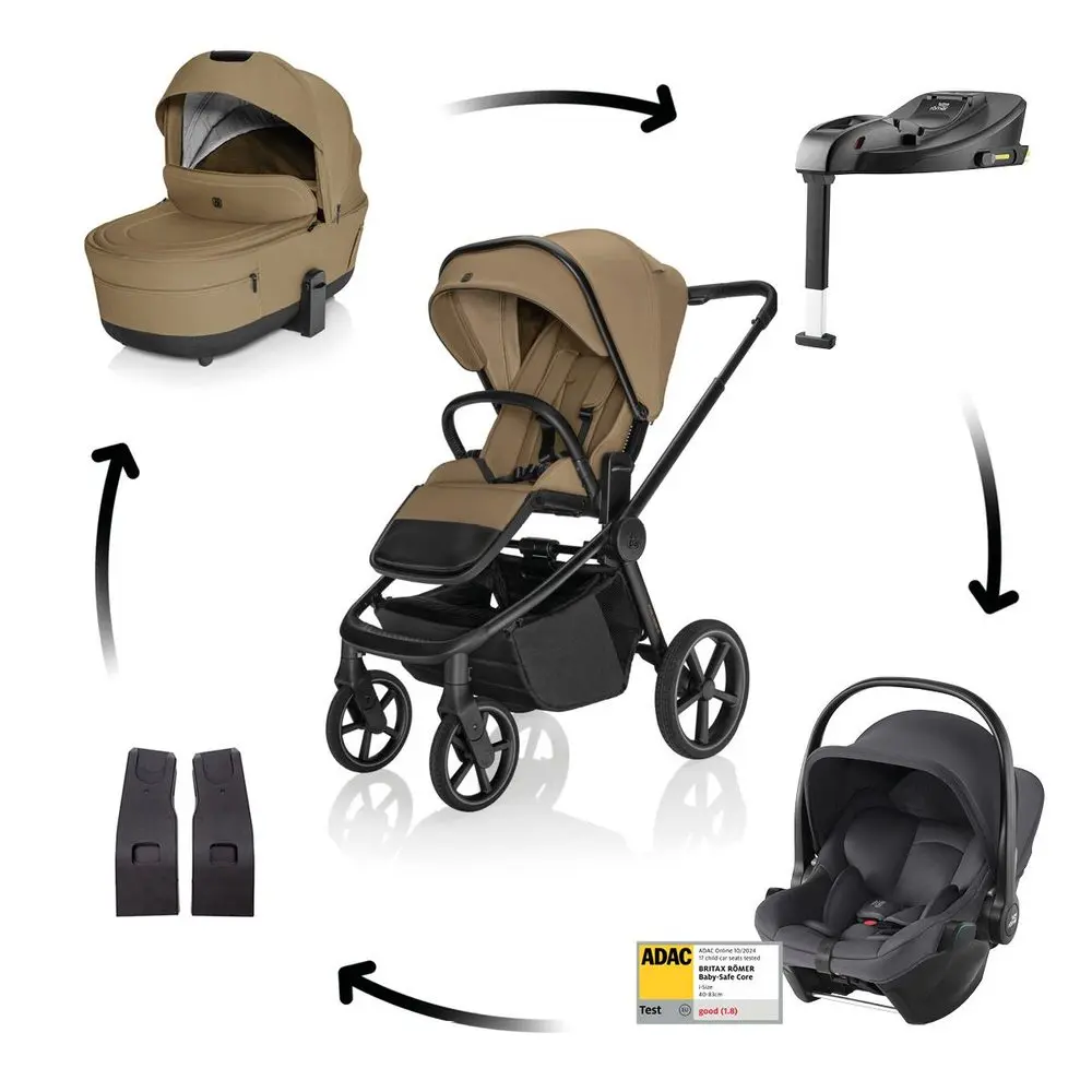 ZOPA Kočárek Move Cross 5X + autosedačka Baby-Safe Core + Baby-Safe Core Base -
