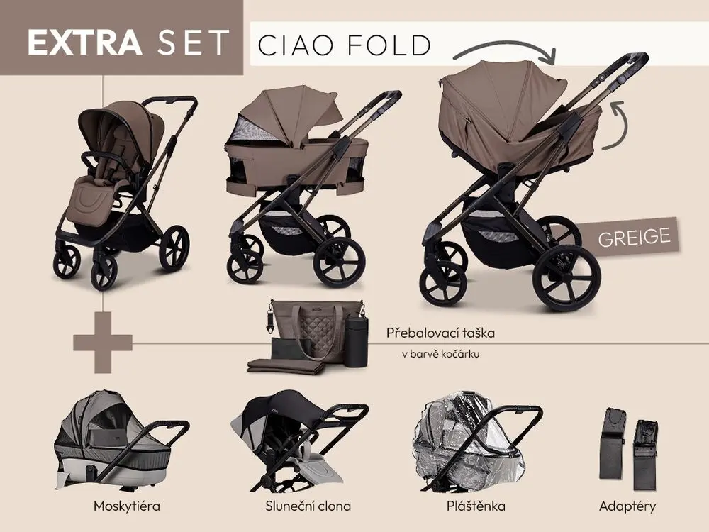 Moon CIAO FOLD extra set - GREIGE