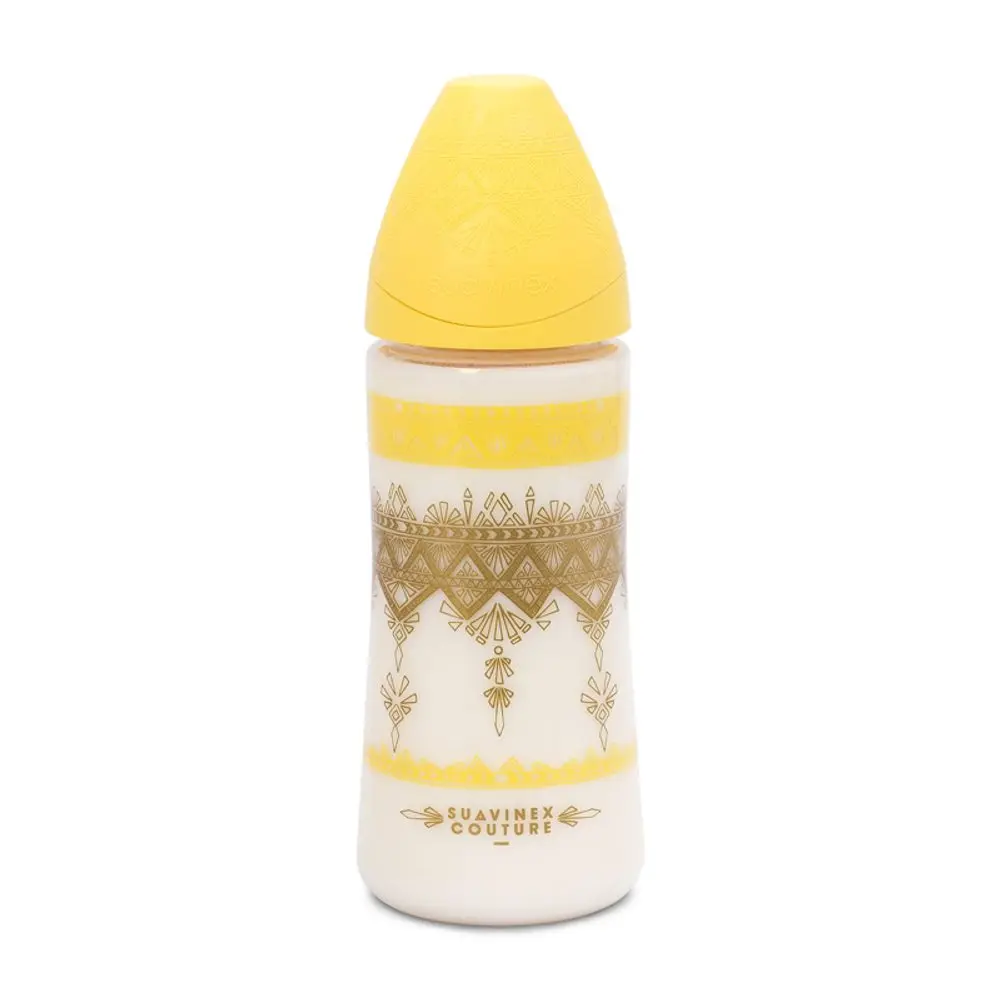 Suavinéx lahev Haute Couture silikon 360ml - ŽLUTÁ